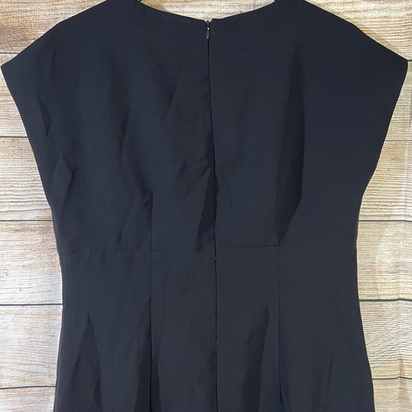 Genevie v-neck sheath black formal dress women Size Large - Picture 10 of 12